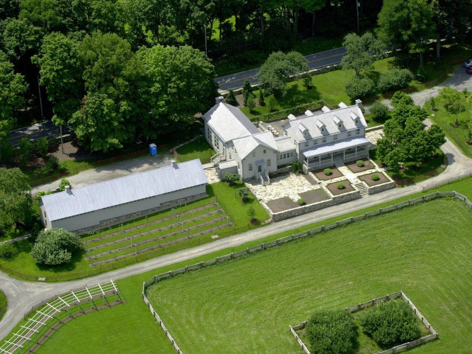 Martha Stewart's home in Bedford, Westchester County, New York.