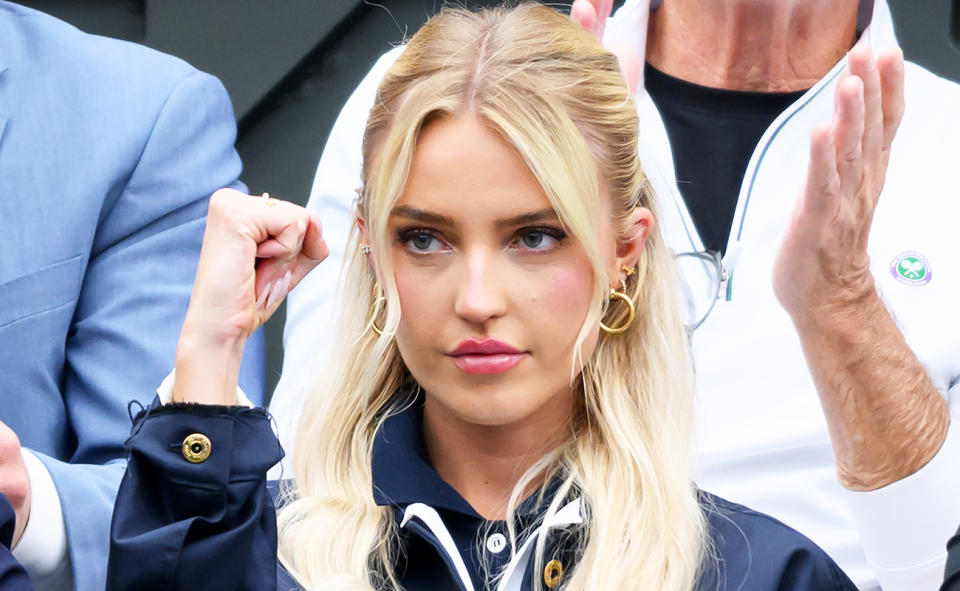 Morgan Riddle, pictured here during the clash between Taylor Fritz and Alexander Zverev at Wimbledon.