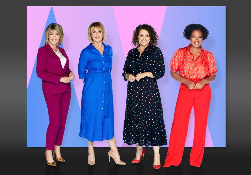Loose Women presenters Ruth Langsford, Kaye Adams, Nadia Sawalha and Charlene White (ITV)