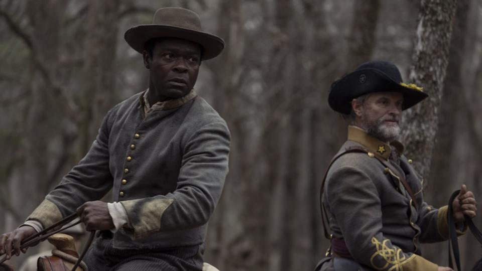 David Oyelewo and Shea Whigham in Lawmen: Bass Reeves