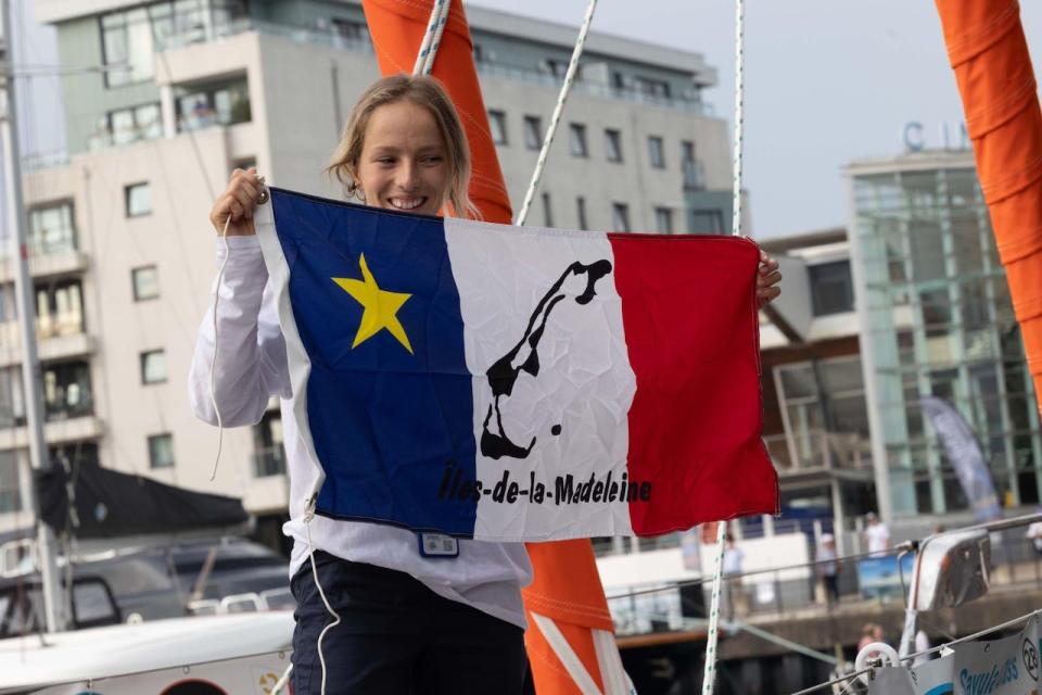 Cathryne Langford, pictured before leaving on the international voyage, was the only Canadian on board. 