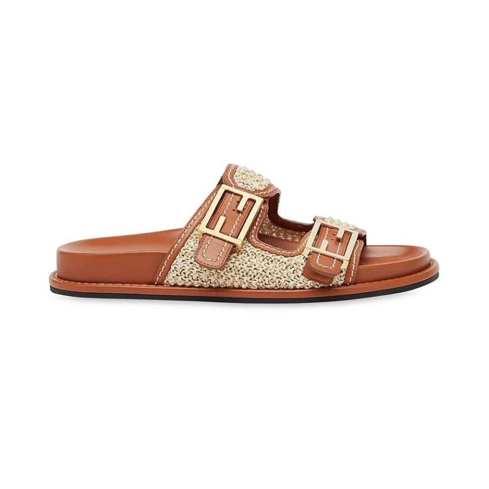 <p><a href="https://go.redirectingat.com?id=74968X1596630&url=https%3A%2F%2Fwww.saksfifthavenue.com%2Fproduct%2Ffendi-two-strap-ff-buckle-sandals-0400018900129.html%3Fdwvar_0400018900129_color%3DBROWN&sref=https%3A%2F%2F" rel="nofollow noopener" target="_blank" data-ylk="slk:Shop Now;elm:context_link;itc:0;sec:content-canvas" class="link ">Shop Now</a></p><p>Two-Strap FF Buckle Sandals</p><p>$995.00</p><p>saksfifthavenue.com</p>