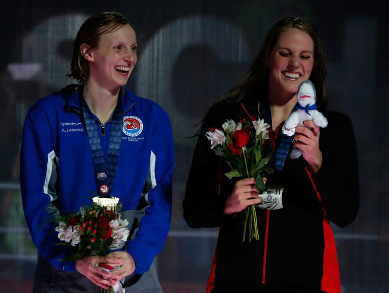 Missy Franklin's (R) runner-up finish to Katie Ledecky (L) in the 200m freestyle means she will race in at least one individual event in Rio