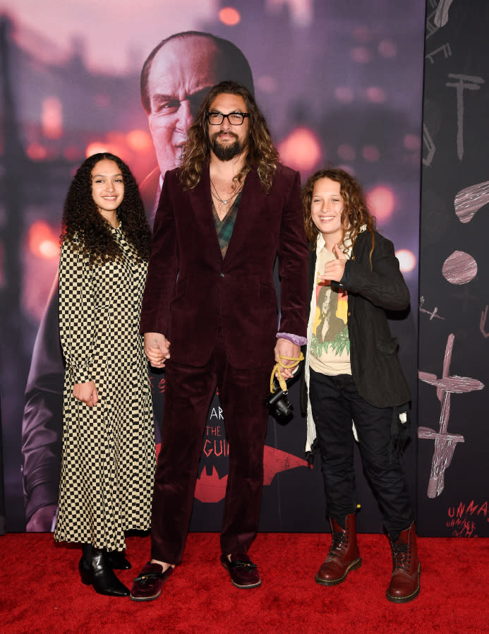 Lola Momoa, Jason Momoa, Nakoa-Wolf Momoa - Credit: Evan Agostini/Invision/AP.