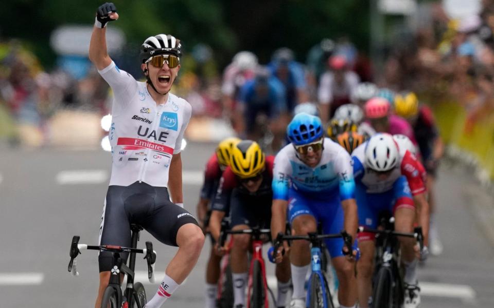 Tadej Pogacar - Tour de France 2022 stage five live: Tadej Pogacar takes yellow after winning longest stage - AP