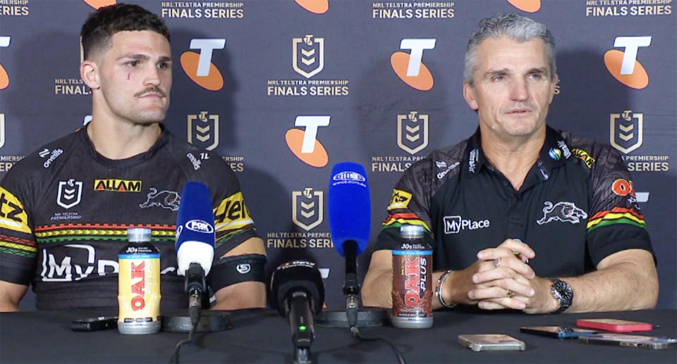 Ivan Cleary alongside son Nathan.