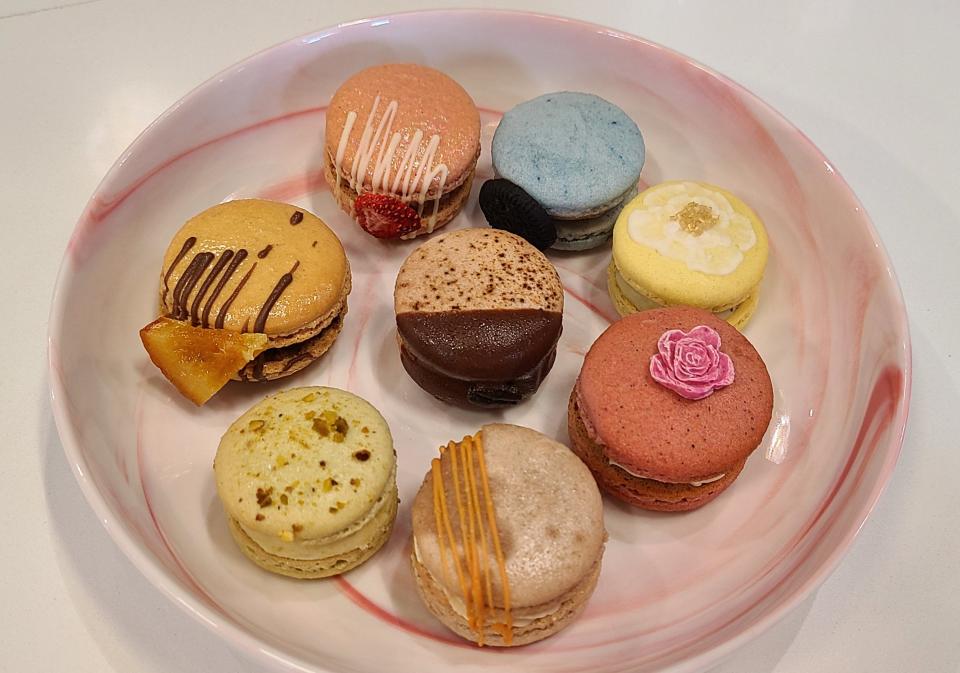 Forever Fiore's macaron assortment, $3.70 per piece.