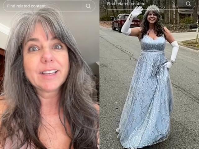 Bride goes viral after chopping wedding gown and transforming it into  honeymoon dress - Good Morning America