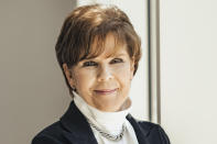 This photo provided by General Dynamics shows the company's CEO Phebe Novakovic. At $23.6 million, Novakovic was the third highest-paid female CEO for 2021, as calculated by The Associated Press and Equilar, an executive data firm. (Stephen Voss/General Dynamics via AP)