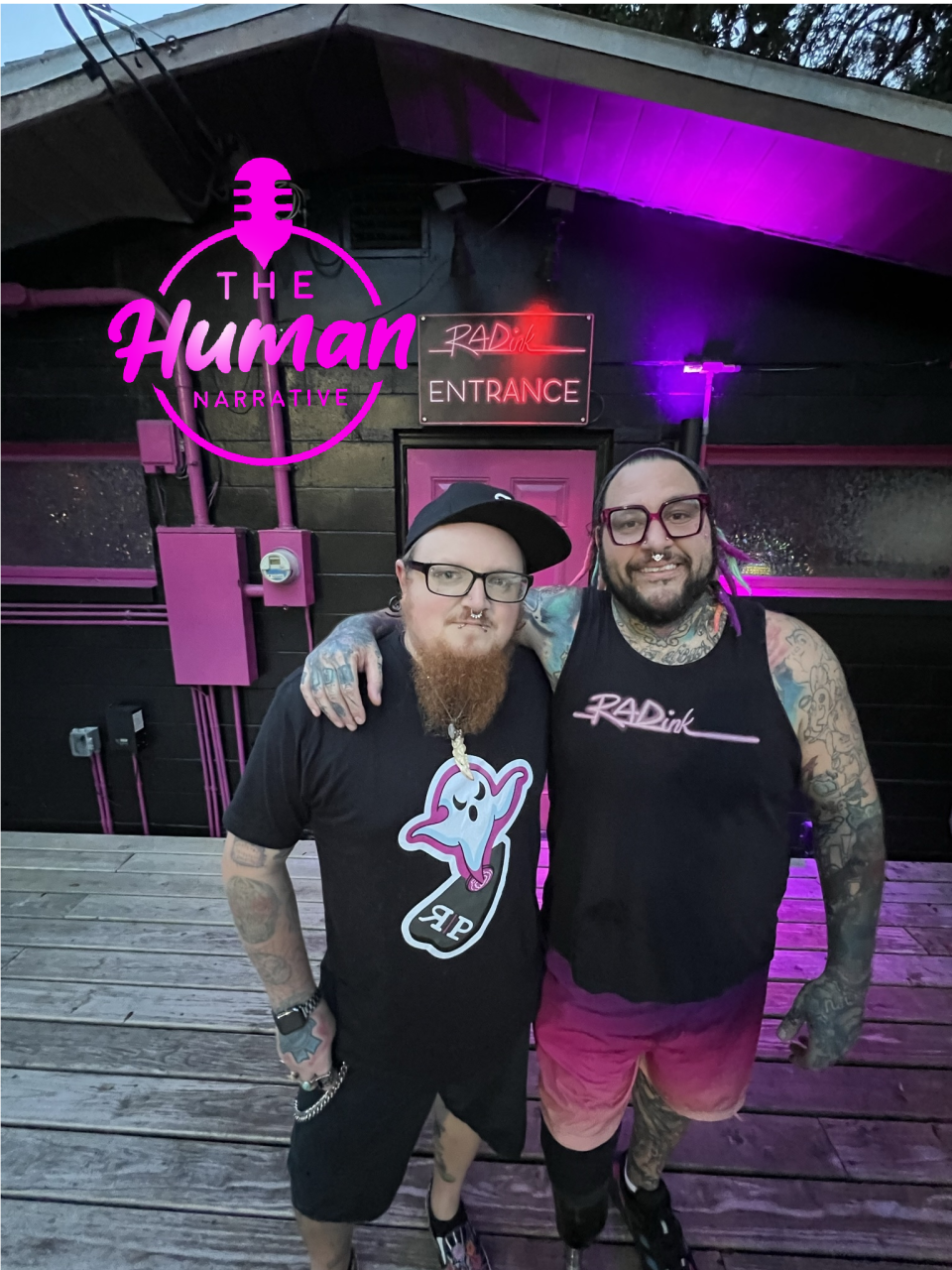 Chad Talley and Robbie Ripol are launching a series of public speaking events with rotating speakers and topics. The first event, "The Human Narrative: Facing Fear," will be at Rad Ink in Melbourne on Saturday, July 15 at 8 p.m.