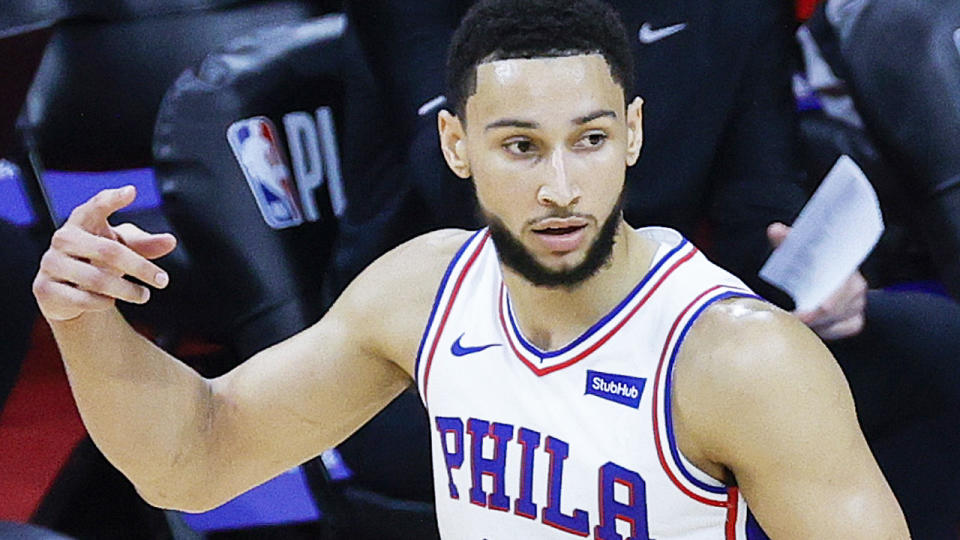 Ben Simmons is once again under fire after a rough performance in Philadelphia's game seven loss to the Atlanta Hawks in the NBA Playoffs. (Photo by Tim Nwachukwu/Getty Images)