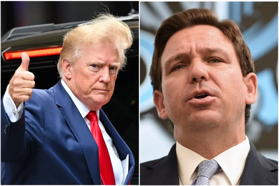 Donald Trump and Ron DeSantis