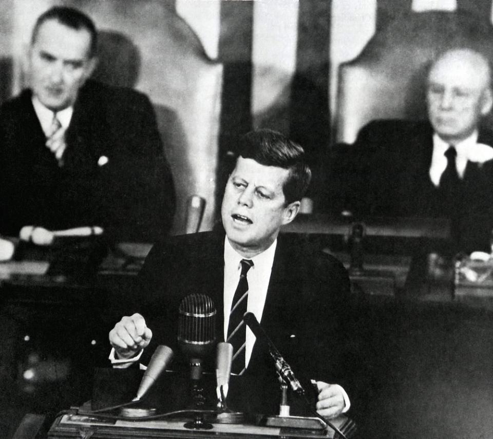 John F. Kennedy examined several elements of the American creed in a 1946 speech.