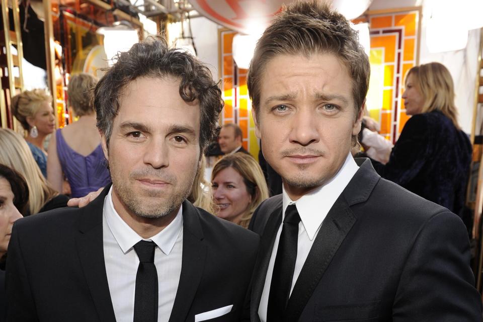 Mark Ruffalo and Jeremy Renner arrives at the TNT/TBS broadcast of the 17th Annual Screen Actors Guild Awards