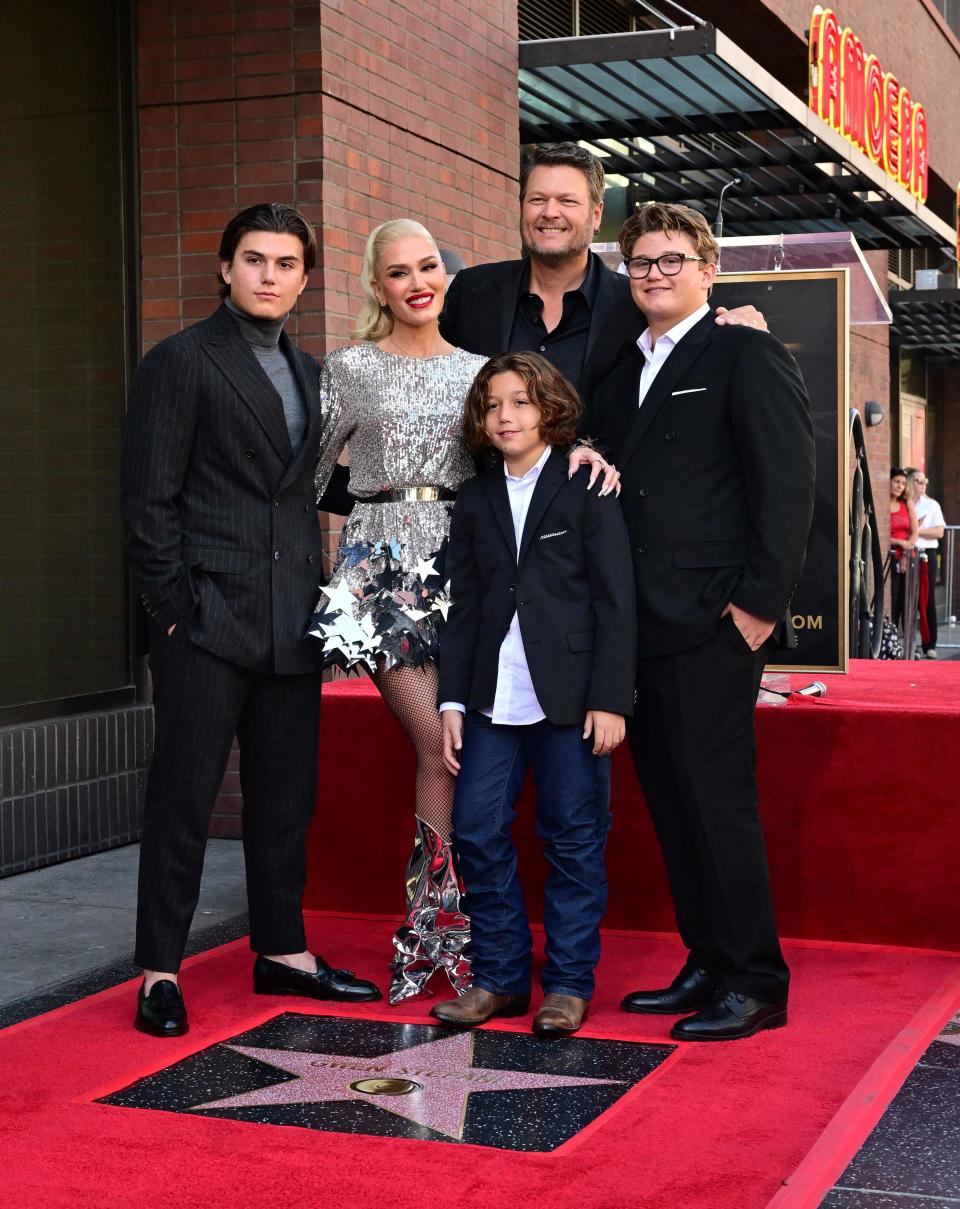 Gwen Stefani's eldest son Kingston Rossdale (left) is a "mind-blowing" performer, his musician mother said.
