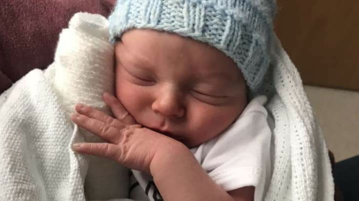 Baby Reuben was less than a month old when he was attacked (Facebook)