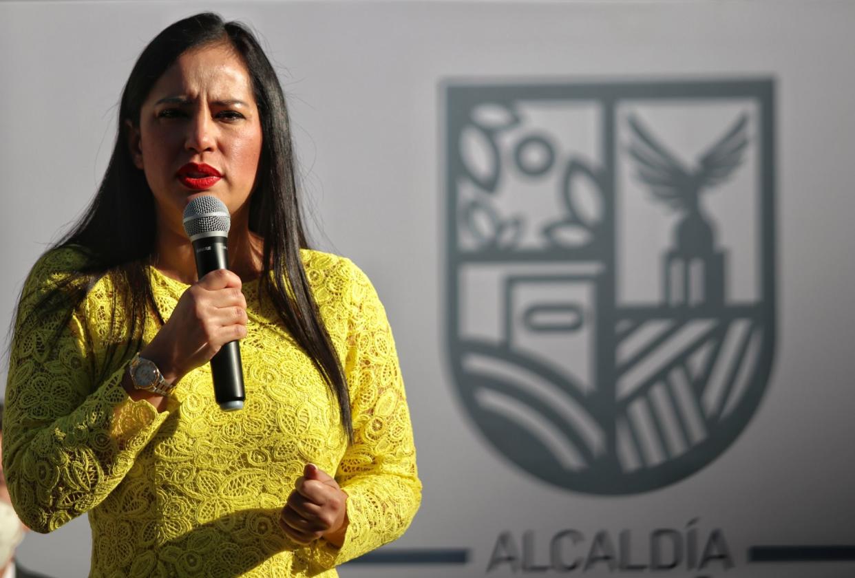 CIUDAD DE MÃ‰XICO, 13OCTUBRE2021.- Sandra Cuevas, Alcaldesa en CuauhtÃ©moc, encabezÃ³ conferencia en el Deportivo Guelatao, para dar informe sobre la clausira temporal por daÃ±os en las instalaciones. 
FOTO: ANDREA MURCIA /CUARTOSCURO.COM