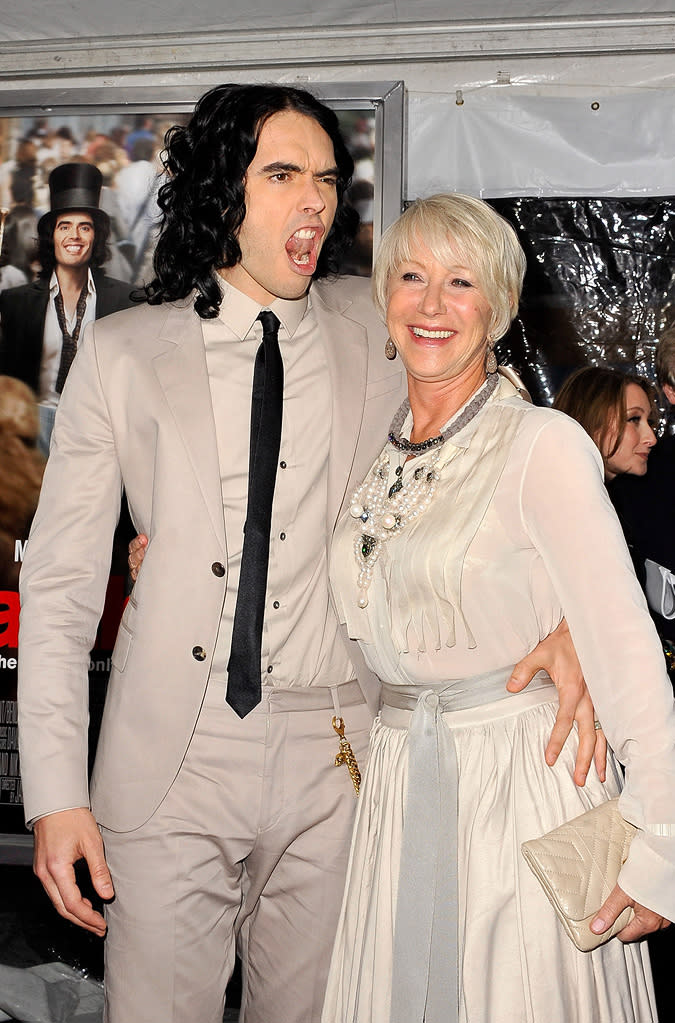 Arthur NY Premiere 2011 Russell Brand Helen Mirren