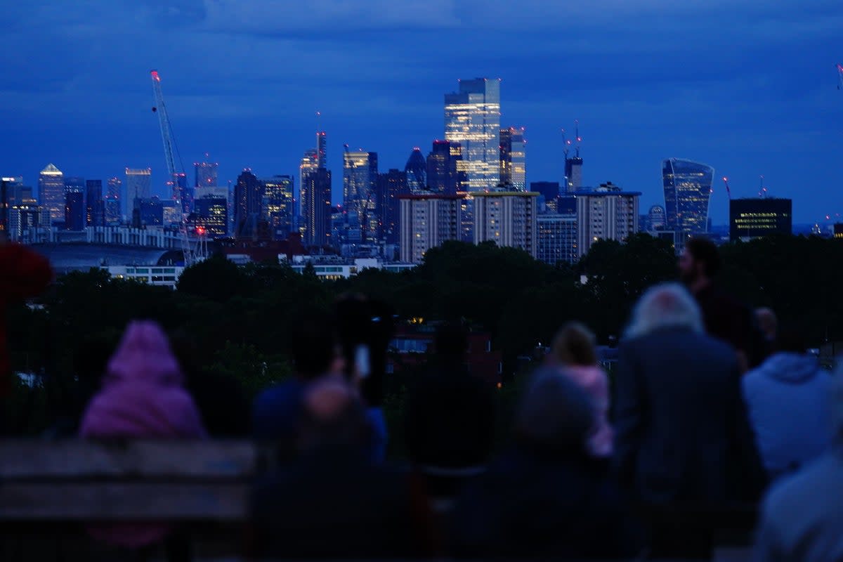Primrose Hill in London is a popular spot for people watching the New Year’s Eve fireworks and police said it was ‘busy’ at the time of the stabbing (PA Wire)