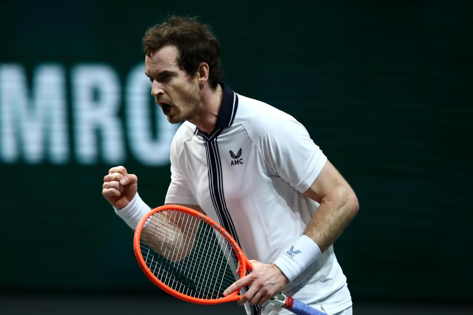 <p>Andy Murray beat Robin Haase in Rotterdam on Monday</p> (Getty Images)