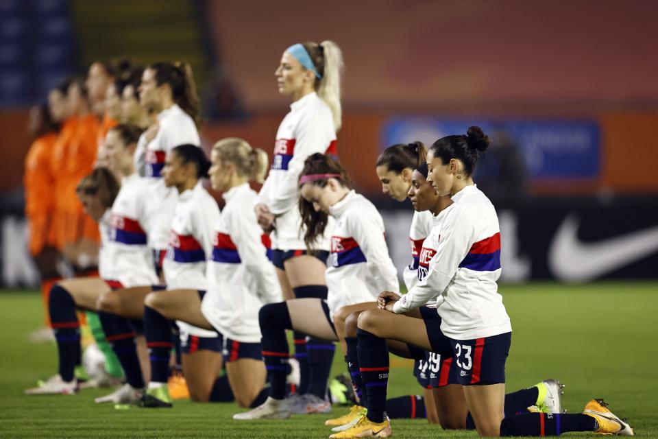 The USWNT has settled with U.S. Soccer over unequal working conditions, which means the focus will shift to the players' appeal of the equal pay decision that went against them in May. (Maurice Van Steen/ANP Sport via Getty Images)