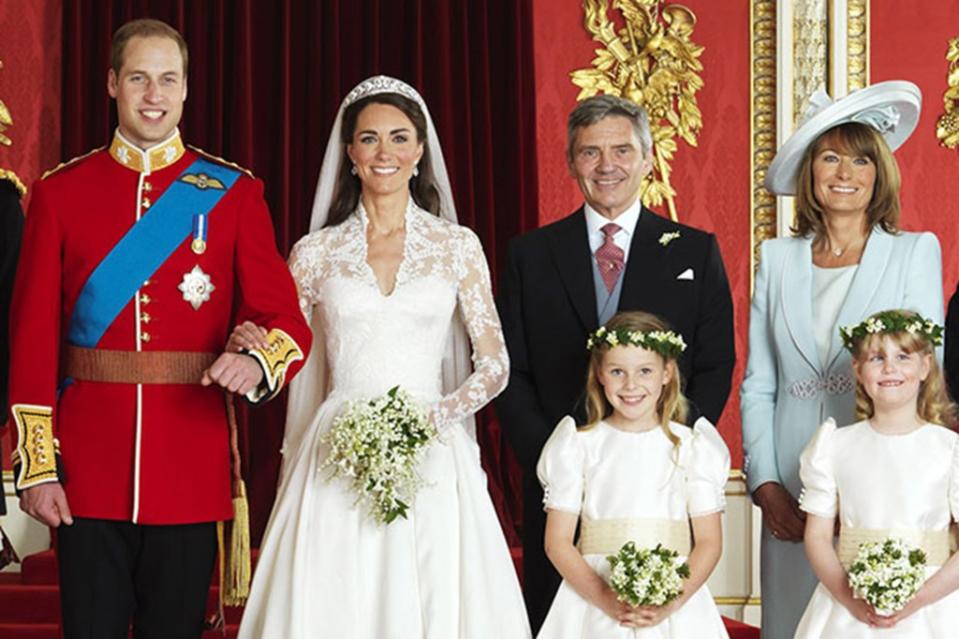 William and Kate married in April 2011 with both of their families by their side. Hugo Burnand/Clarence House/Shutterstock