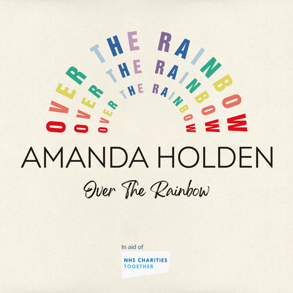 The cover of Amanda Holden’s Over The Rainbow single (VirginEMI/M&S)