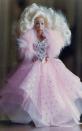 <p>Super Star Barbie says goodbye to the '80s in a big way, with the most voluminous hair we've seen yet, sequins, sparkles, tulle AND a faux fur wrap. </p>