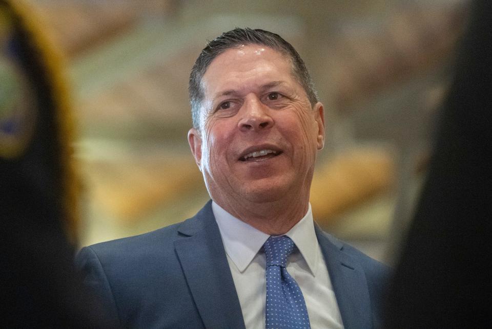 San Joaquin County District Attorney Ron Freitas attends the San Joaquin County Hispanic Chamber of Commerce's 20th annual Latina Business Conference and Luncheon at the Wine and Roses Inn in Lodi on Friday, Mar. 24, 2023.