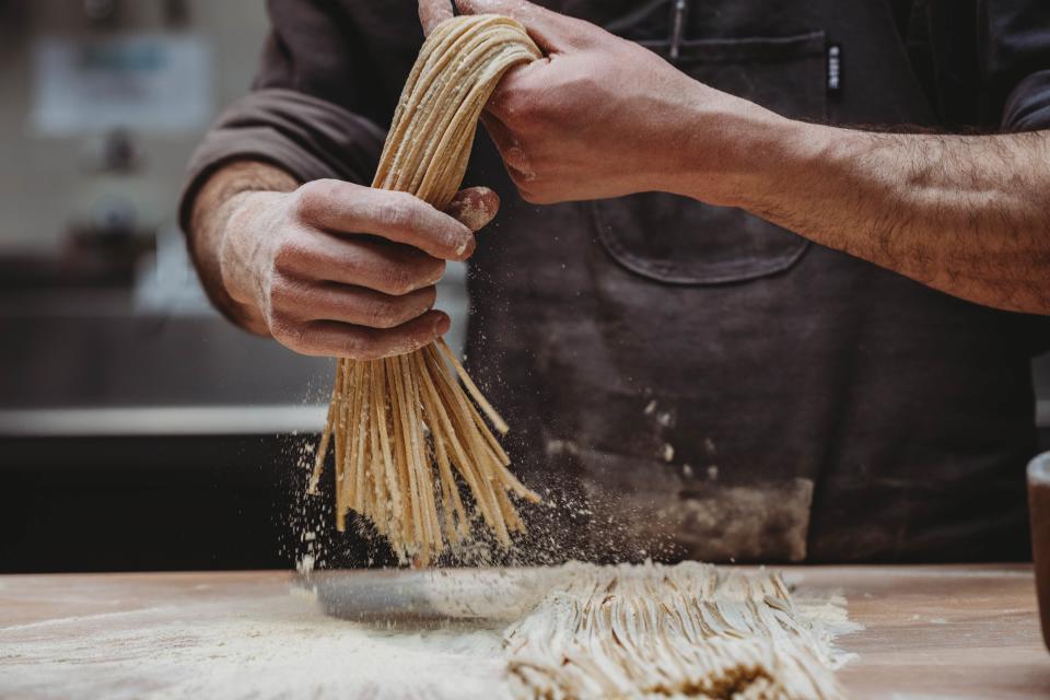 Spaghetti alla chitarra in progress