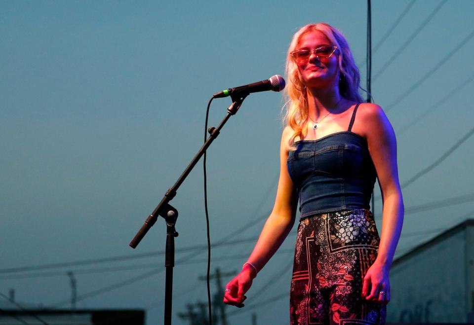 Darci Lynne sings during Heard on Hurd in July 2023 in Edmond.