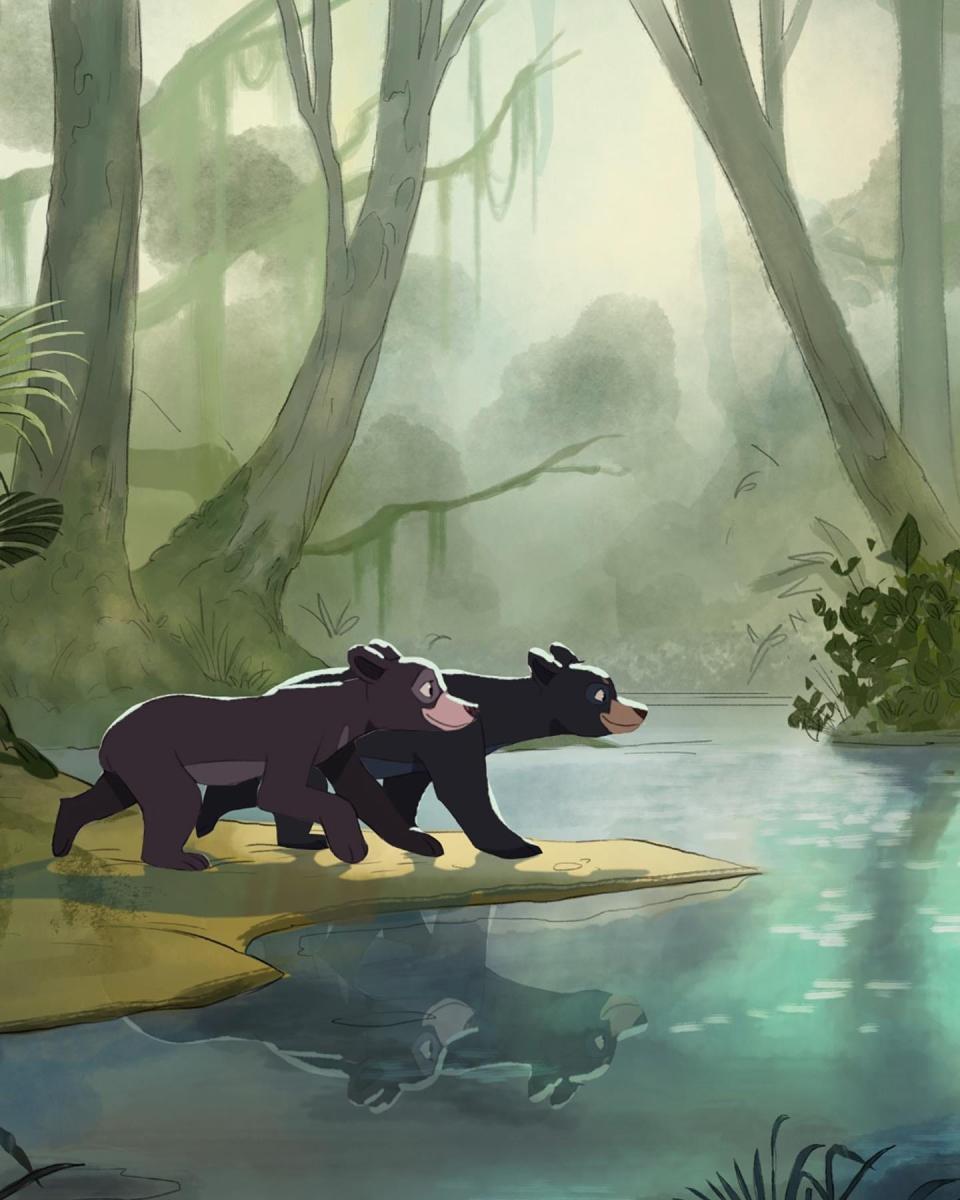 An early look at the animation for "The Paper Bear" feature film.
