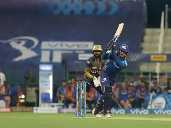 Quinton de Kock in action against KKR (Photo/ IPL Twitter)