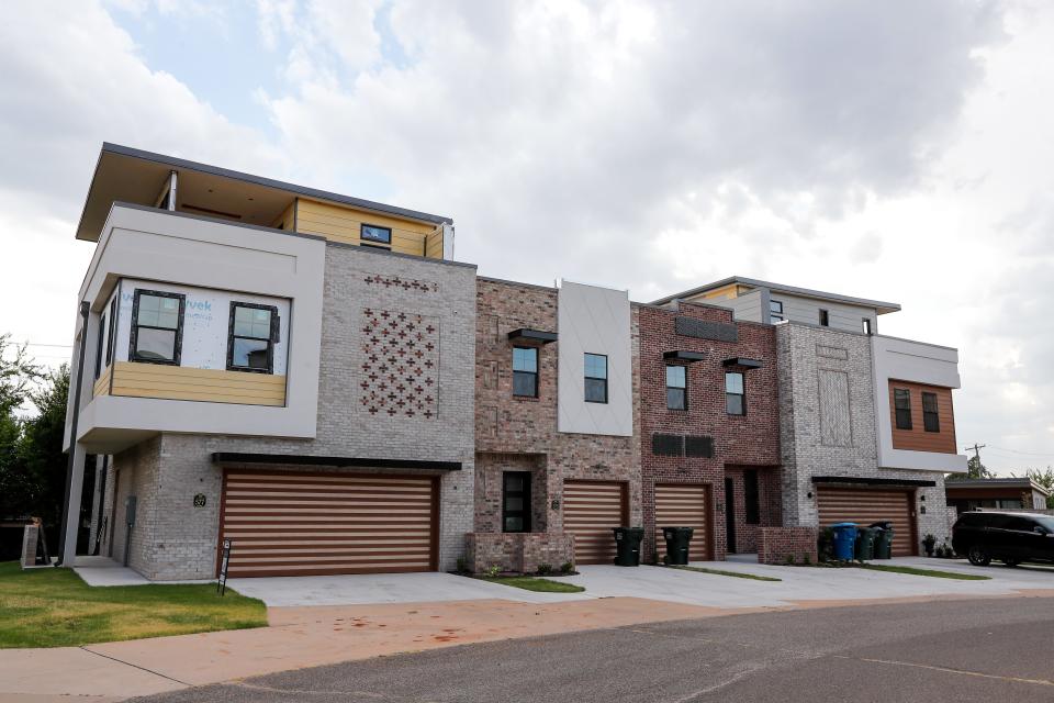 Duplexes are pictured Tuesday between W Edmond Road and W Seventh Street in Edmond.