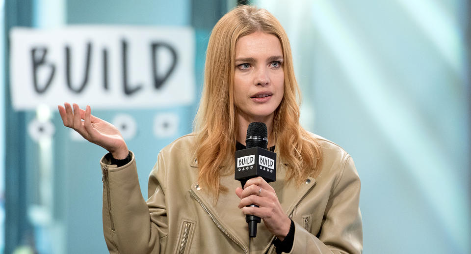 Natalia Vodianova visits Build Studio to discuss The Flo App at Build Studio in New York City. (Photo: Mike Pont/WireImage)