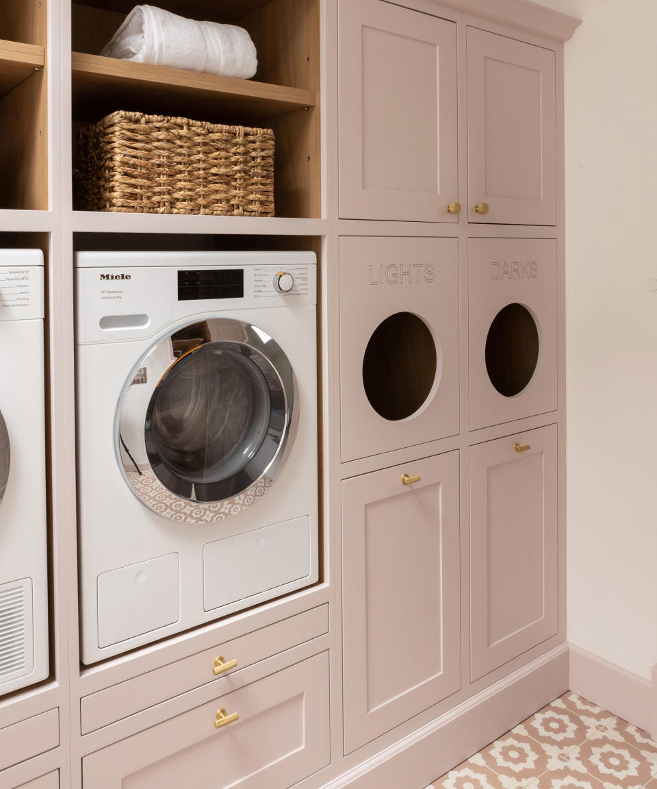 pink laundry room