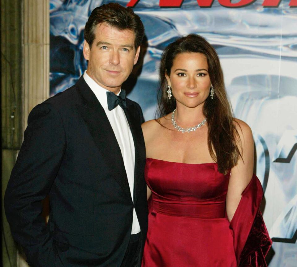 Actor Pierce Brosnan and his wife Keely at the World Premiere of James Bond 'Die Another Day' at the Royal Albert Hall, London on November 18, 2002. Pierce plays the role of James Bond in the movie.