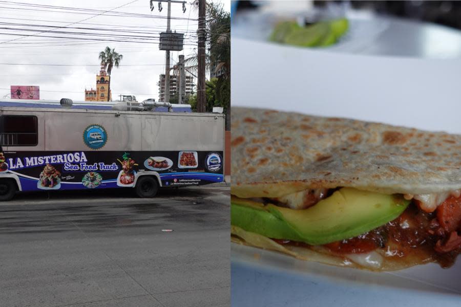 “La Misteriosa Food Truck” en Tijuana sirve una quesadilla de marlin “super cargadísima de sabor”