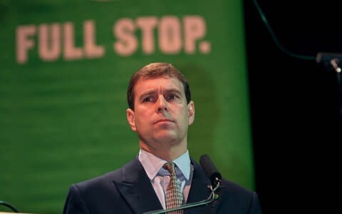 Prince Andrew at an NSPCC event  - Credit: Tim Graham&nbsp;