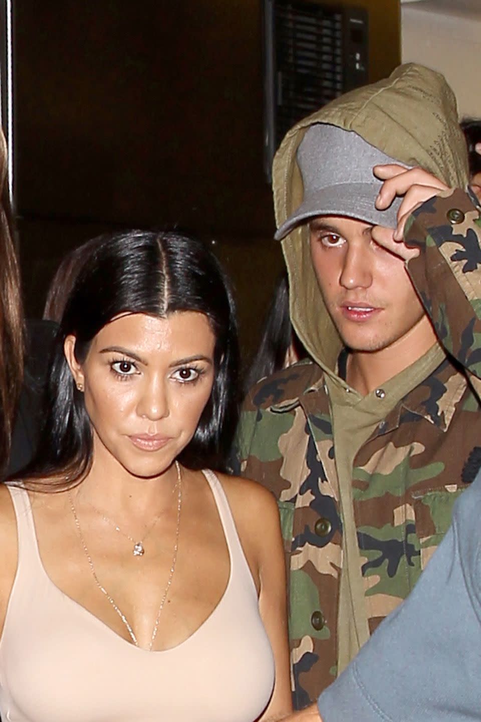 Kourtney Kardashian and Justin Bieber