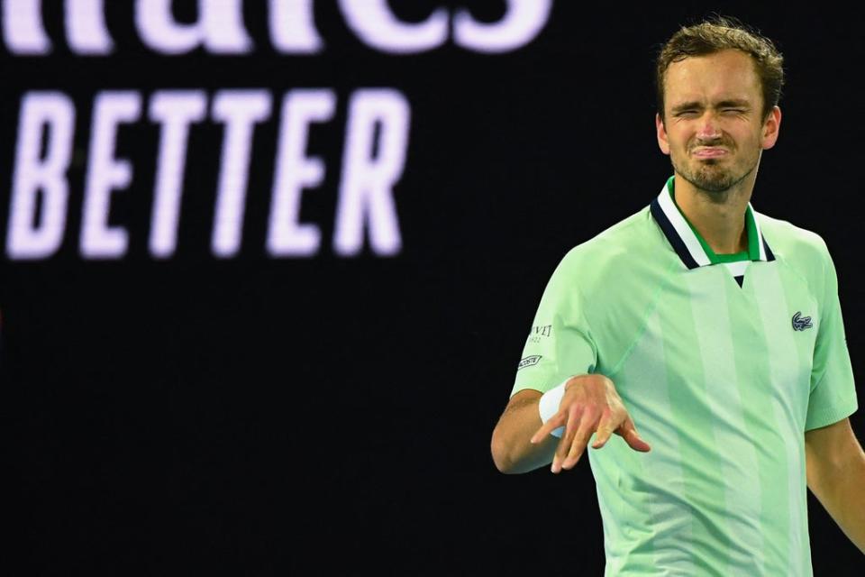 Medvedev took on the Australian Open crowd (AFP via Getty)