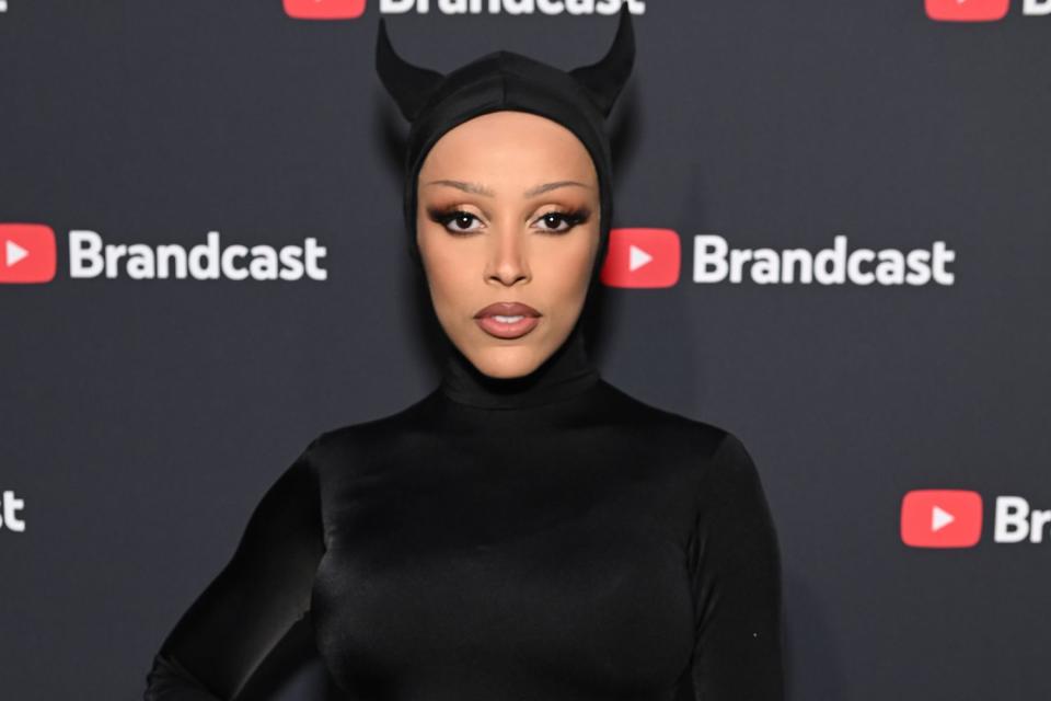 <p>Noam Galai/Getty Images for YouTube</p> Doja Cat attends YouTube Brandcast 2023 at David Geffen Hall 