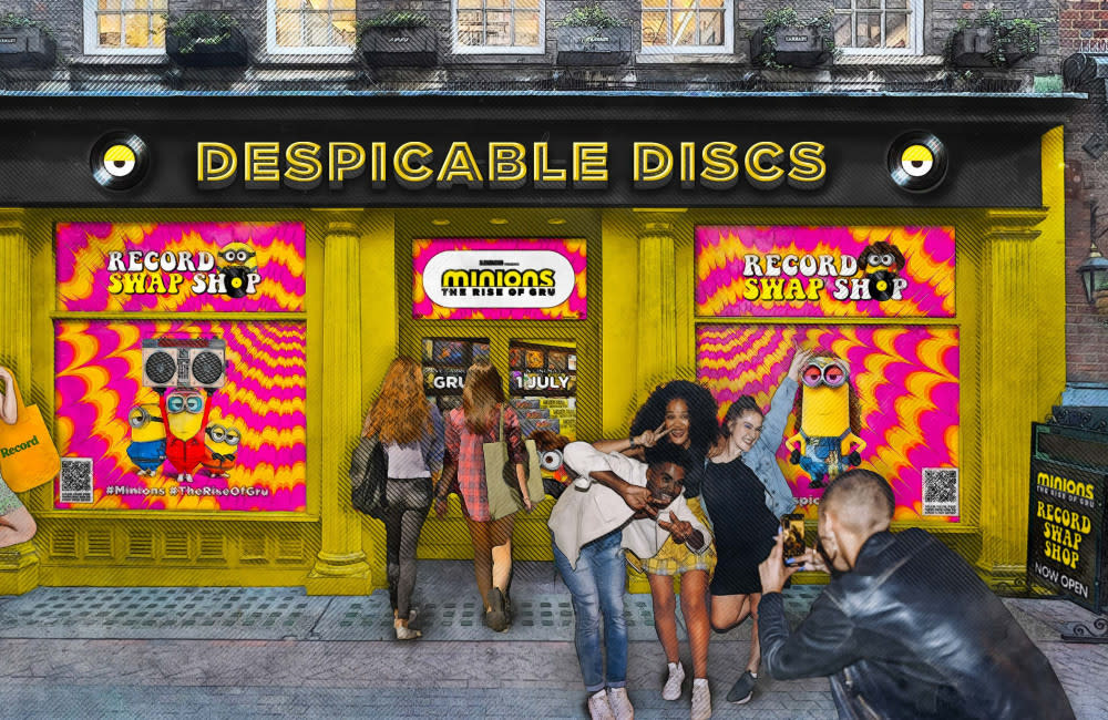 Despicable Discs is opening in London credit:Bang Showbiz