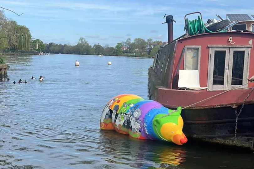 Sepectrum being towed by boat