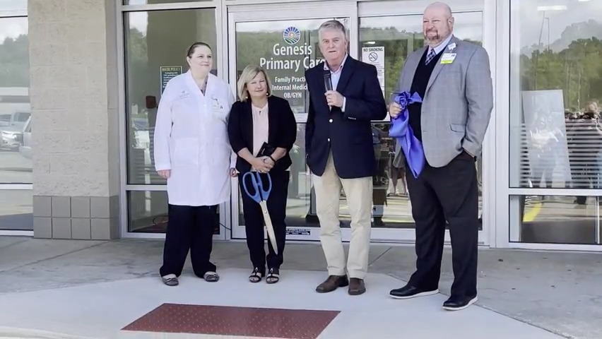 Genesis Physician Services had a ribbon cutting and grand opening on Tuesday at its new facility near the intersection of Airport Road and U.S. 36.