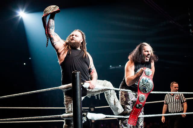 <p>Sipa via AP</p> Bray Wyatt and Matt Hardy