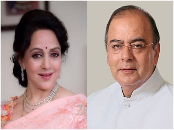 Hema Malini and late Arun Jaitley (Image source: Twitter)