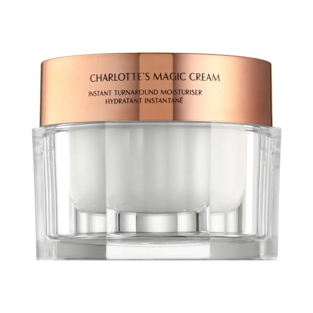 <p>Charlotte Tilbury Magic Cream Moisturizer, $65, <a href="https://howl.me/cj6BrP6XcMt" rel="nofollow noopener" target="_blank" data-ylk="slk:available here;elm:context_link;itc:0;sec:content-canvas" class="link ">available here</a></p>