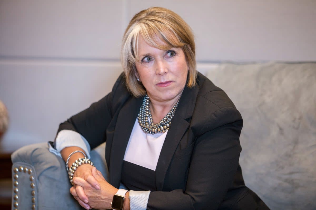 New Mexico Governor Michelle Lujan Grisham has said “enough is enough” when it comes to gun violence  (Bloomberg via Getty Images)