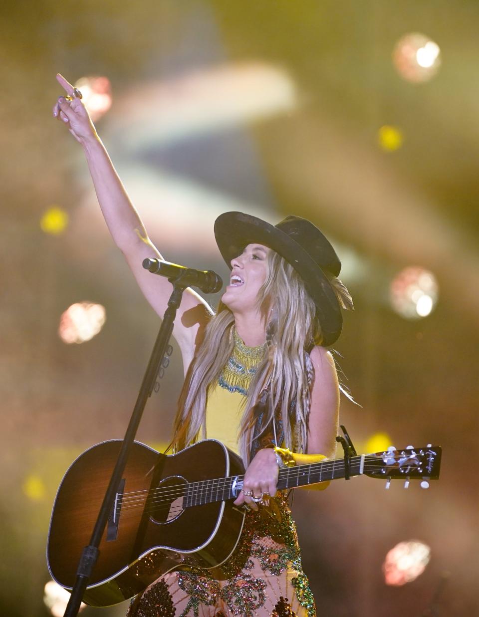 Lainey Wilson performs in June during CMA Fest at Nissan Stadium in Nashville.